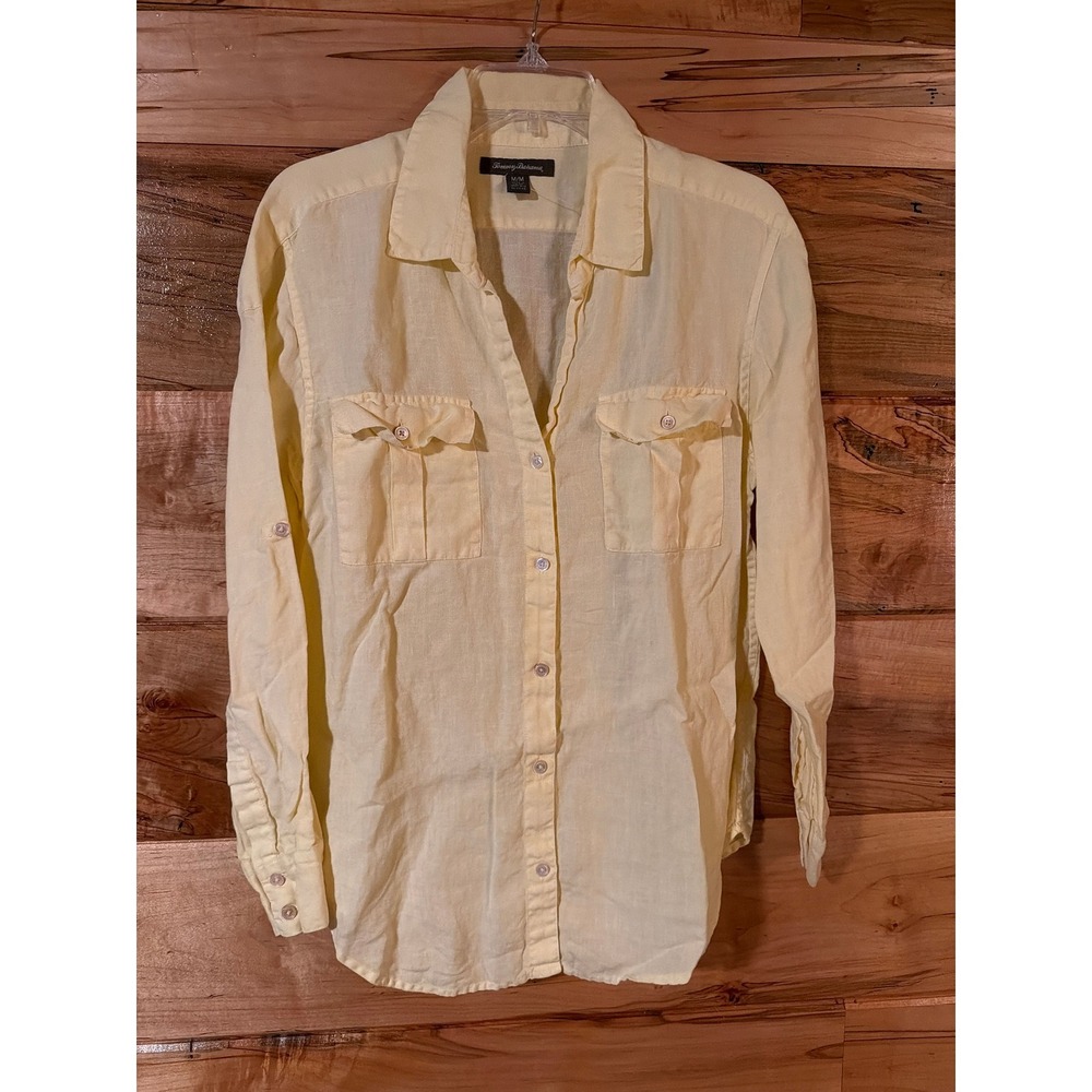 Tommy Bahama Medium Yellow Linen Shirt